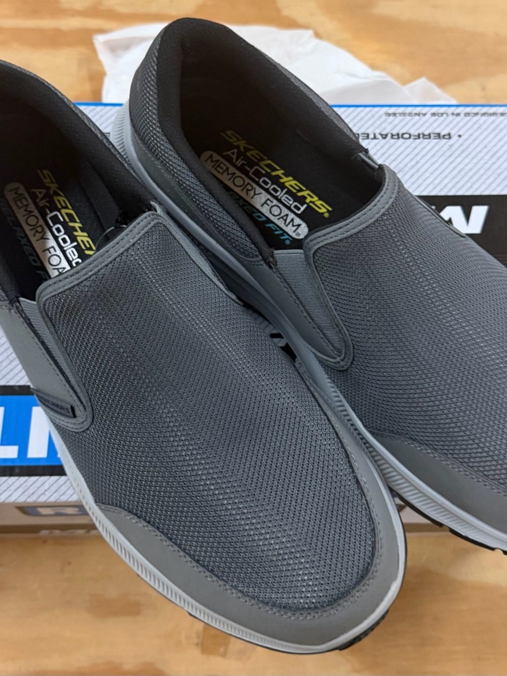 Skechers Men's Grey Slip-On Dual-Lite Casual Shoe - Picture 8 of 8